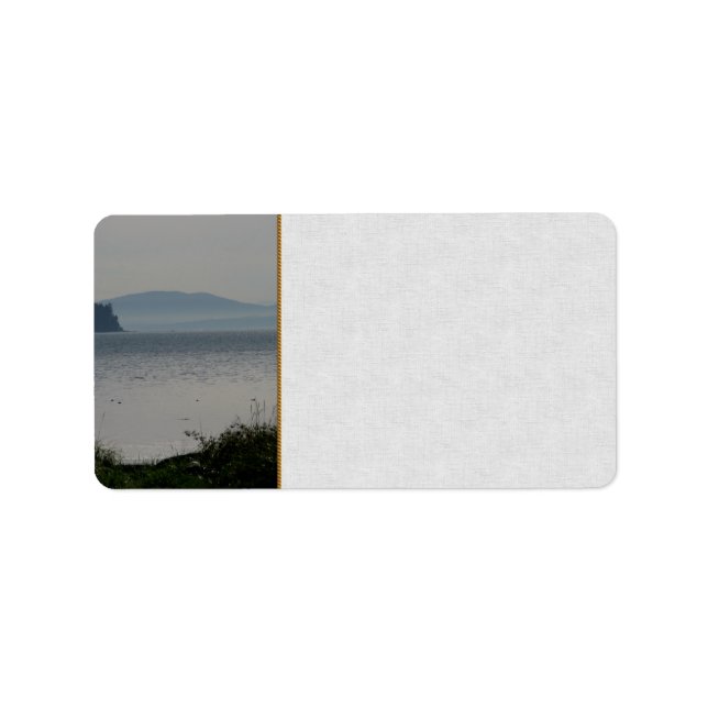 Etiqueta Isla Orcas desde Bahía Birch (Frente)