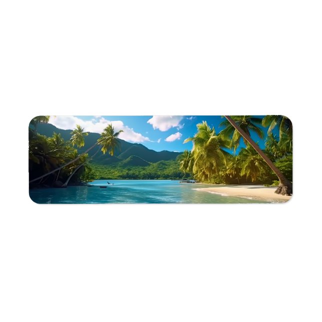 Etiqueta Isla Paradisíaca de Costa Rica  (Frente)