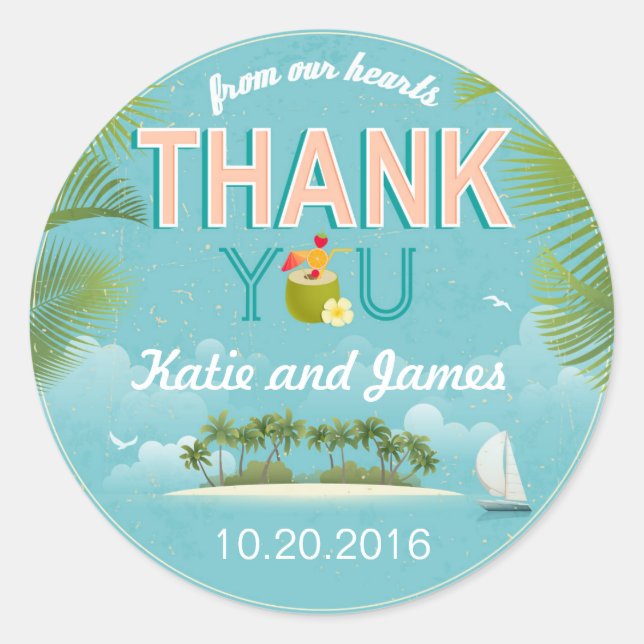 Etiqueta Island Resort Destination Gracias (Anverso)