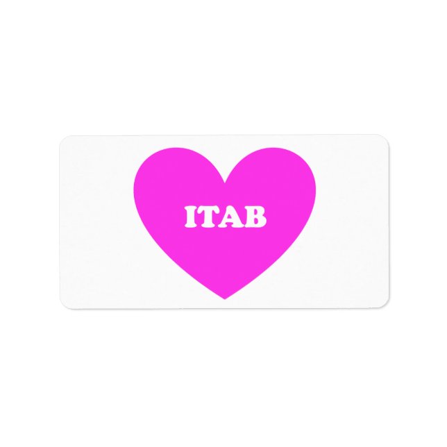 Etiqueta Itab (Frente)