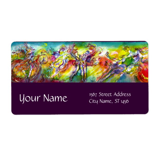 Etiqueta ITALIAN CARNIVAL / Dance,Music,Theater (Frente)