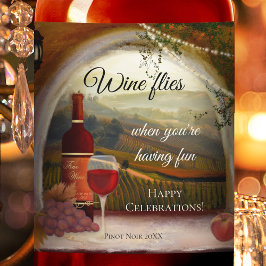 Etiqueta italiana de Bella Artes de vino toscano