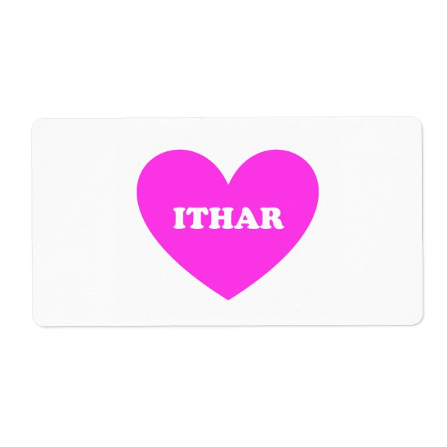 Etiqueta Ithar (Frente)