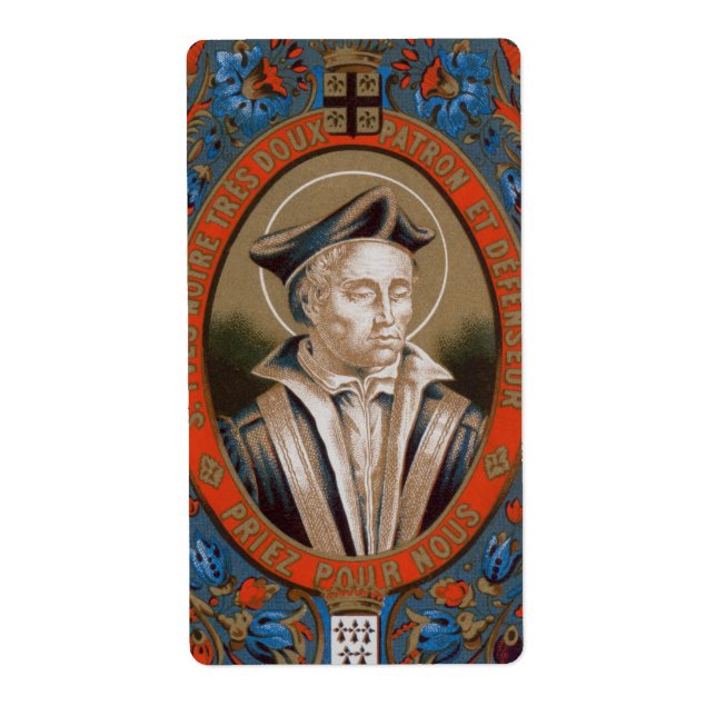 Etiqueta Ivo de Kermartin (M 005) (Frente)