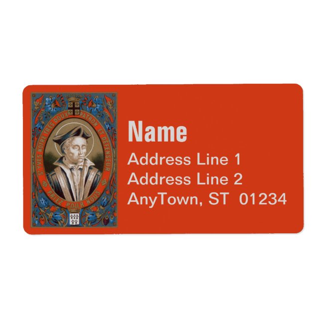 Etiqueta Ivo de Kermartin (M 005) (Frente)