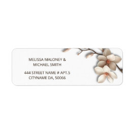 Etiqueta Ivory Magnolia 3D Flowers |  Wedding
