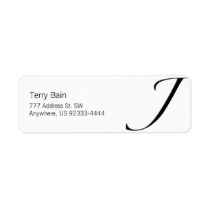 Etiqueta J - Zapfino