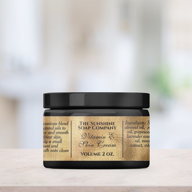 Etiqueta Jabón de Relieve metalizado dorado trenzado de est (Subido por el creador)