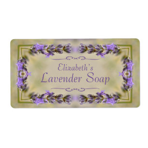 Etiqueta Jabón perfumado de la lavanda