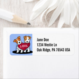 Etiqueta Jack Russell KiniArt