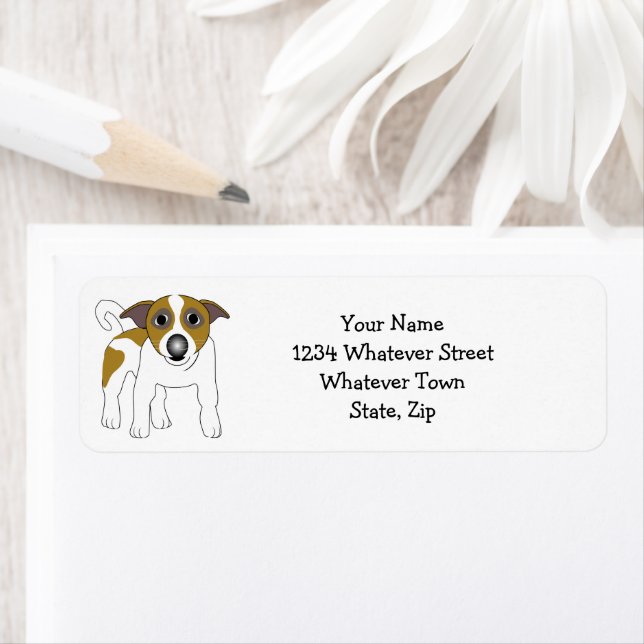 Etiqueta Jack Russell Terrier (In situ)