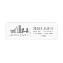 Jacksonville, Florida Estilized Skyline |