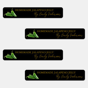 Etiqueta Jalapeno Jelly Thin casera