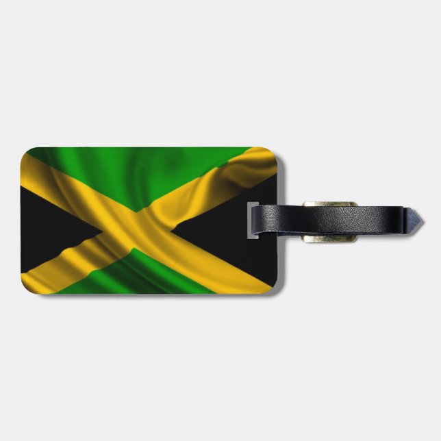 Etiqueta jamaicana del bolso de la bandera (Atrás Horizontal)