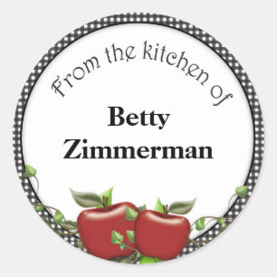 Etiqueta Jar de Apple personalizada