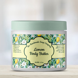 Etiqueta Jar de cosméticos de limón - 1