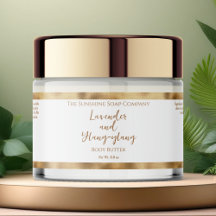 Etiqueta Jar de cosméticos impermeables de blanco 