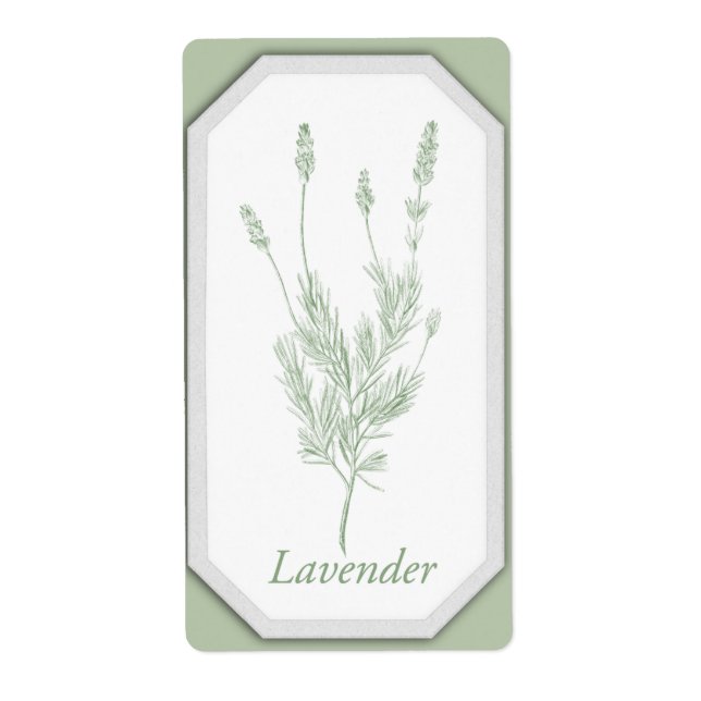 Etiqueta Jar de Lavender (Frente)