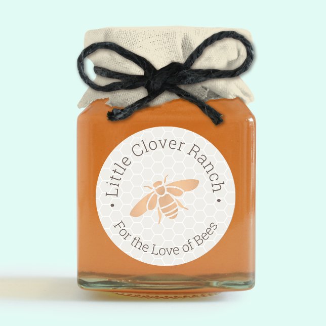 Etiqueta Jar de miel de abeja de abeja (Subido por el creador)