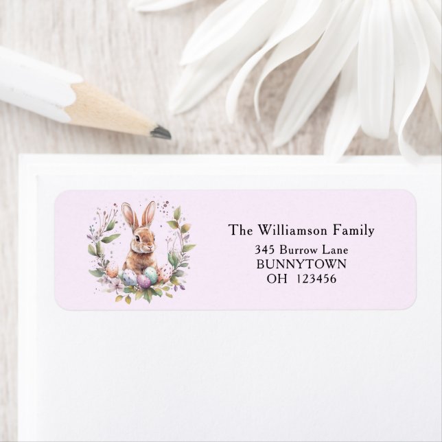 Etiqueta Jardín de los huevos de pascua de primavera (In situ)