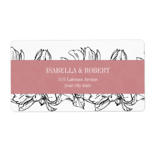 Etiqueta Jardín moderno   Rosa   boda floral