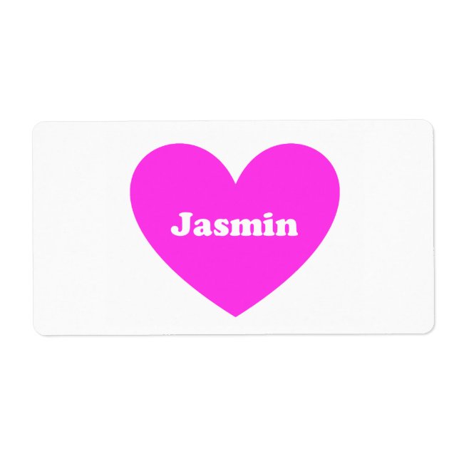 Etiqueta Jasmin (Frente)