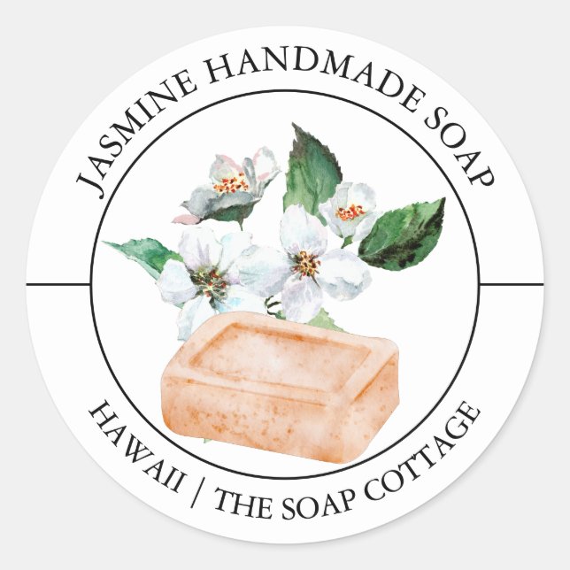 Etiqueta Jasmine Soap (Anverso)
