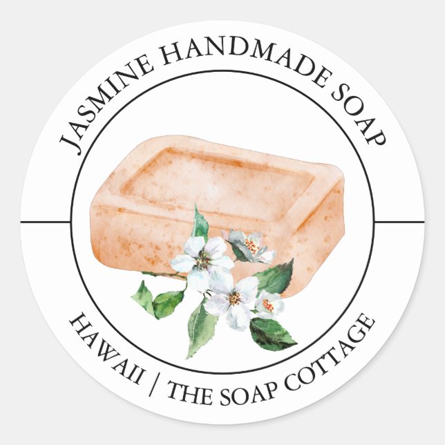Etiqueta Jasmine Soap (Anverso)