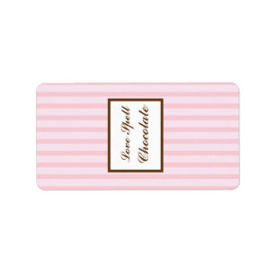 Etiqueta jaula de 1.25" x 2.75" de Hershey's Birdcage/Pink 