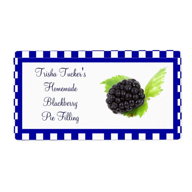 Etiqueta Jelly/Jam casera (Frente)