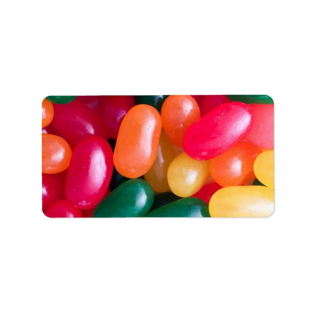 Etiqueta Jellybeans Pascua Jellybean Fondo Jellybean (Frente)