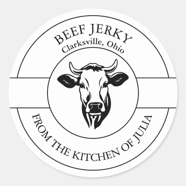 Etiqueta Jerky Beef (Anverso)
