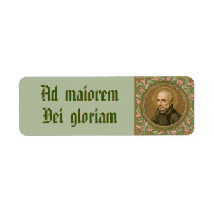 Etiqueta Jesuit Motto de St Ignatius Loyola (BK 50; latín)