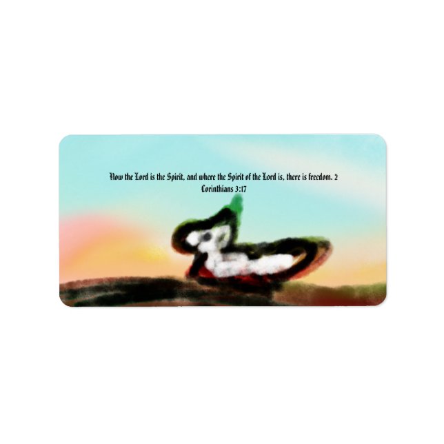 Etiqueta Jesús aquí  (Frente)