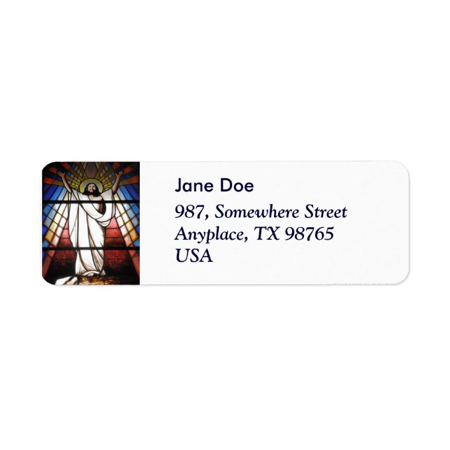 Etiqueta Jesús es nuestro salvador (Frente)