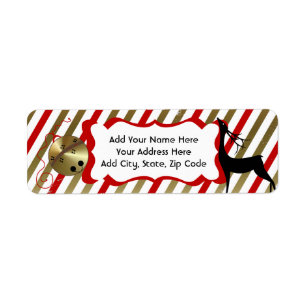 Etiqueta Jingle All Way Return Address Labels
