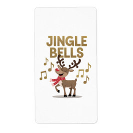 Etiqueta Jingle Bells canta reno