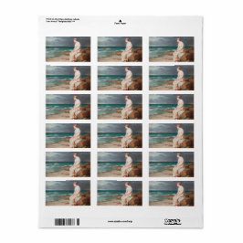 Etiqueta John William Waterhouse Miranda Art Labels
