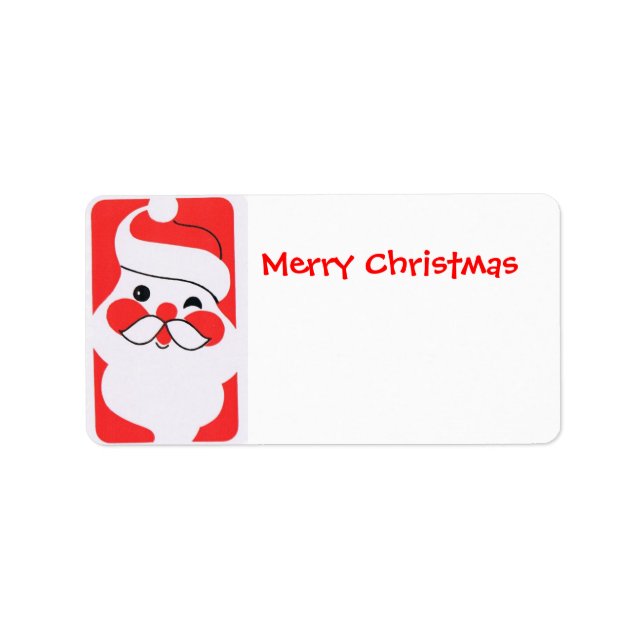 Etiqueta Jolly Santa Claus (Frente)