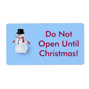 Etiqueta Jolly Snowman
