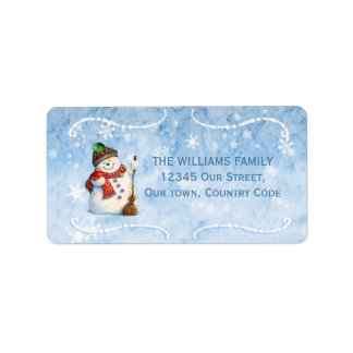 Etiqueta Jolly Snowman ID841