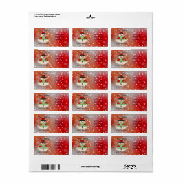 Etiqueta Jolly Snowman Snowy Dreams