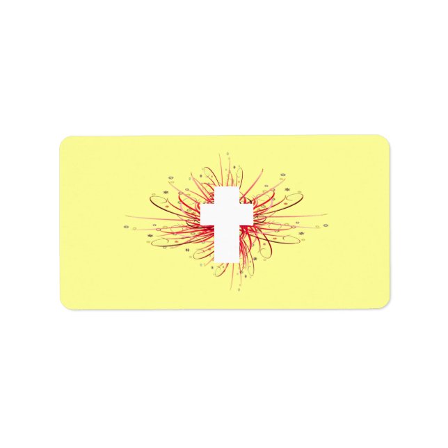 Etiqueta ¡JOY! en la cruz (Frente)