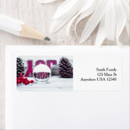 Etiqueta Joy Glass Ball Holiday Collection