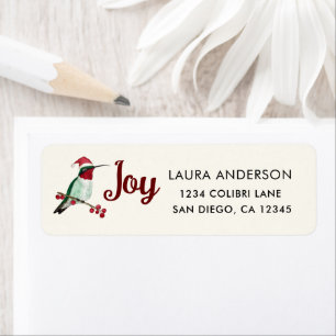 Etiqueta Joy Santa Hummingbird