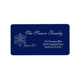 Etiqueta Joyeux Noël Holiday Address Label