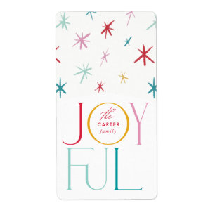Etiqueta JOYFUL estrella fantástica moderna colorida person