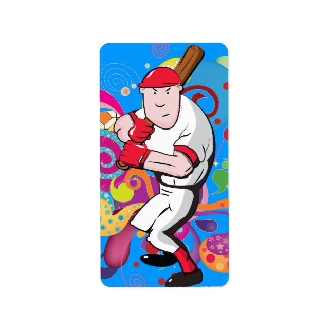 Etiqueta Jugador de béisbol (Frente)