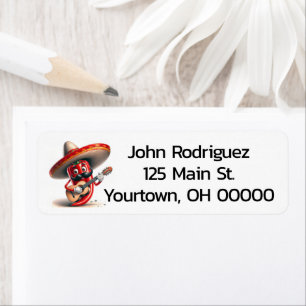 Etiqueta Jugador de guitarra Red Chili Pepper