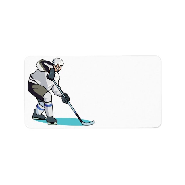 Etiqueta Jugador de hockey (Frente)